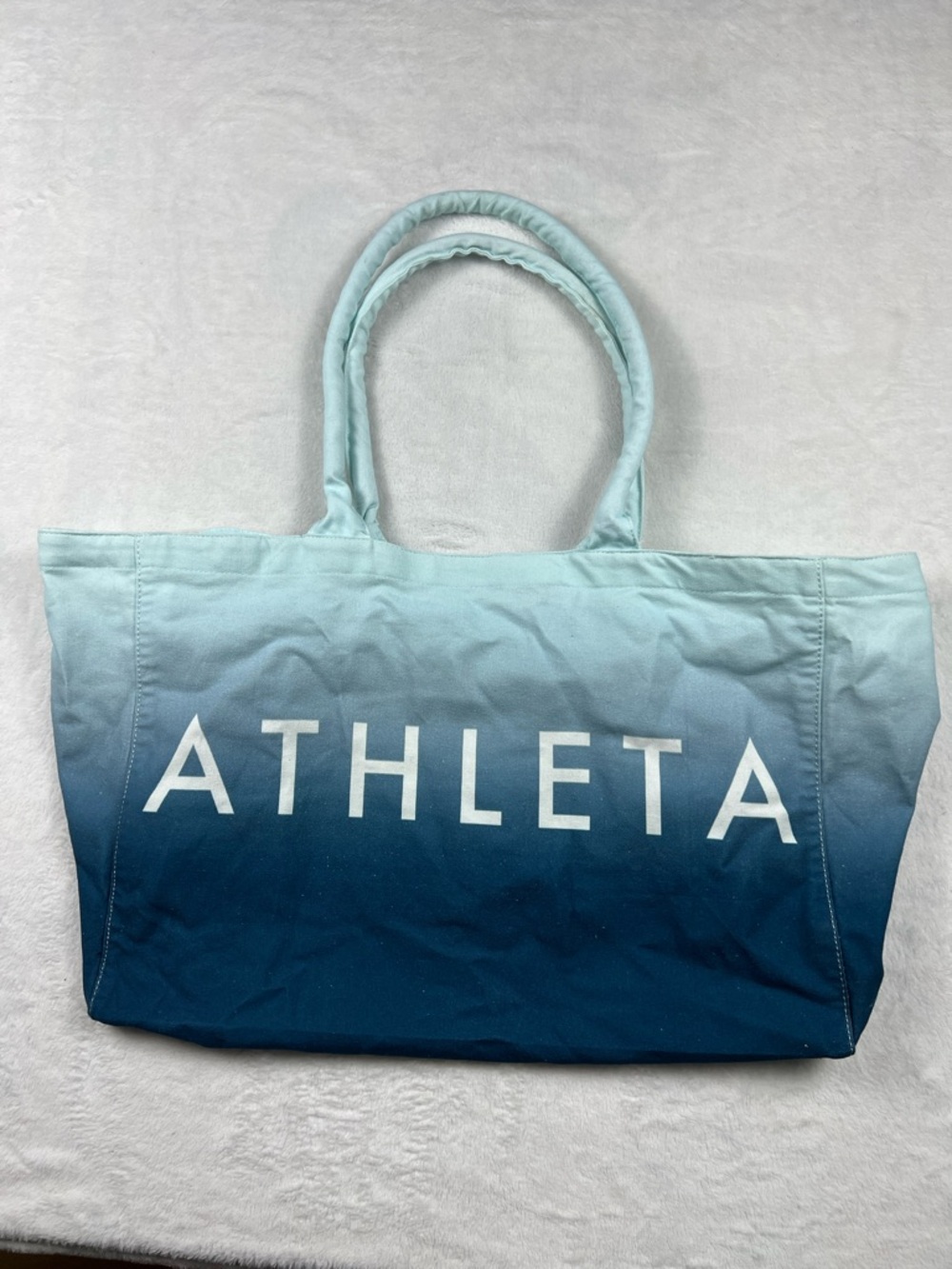 Athleta Ombre Cotton Beach Bag Tote Gym